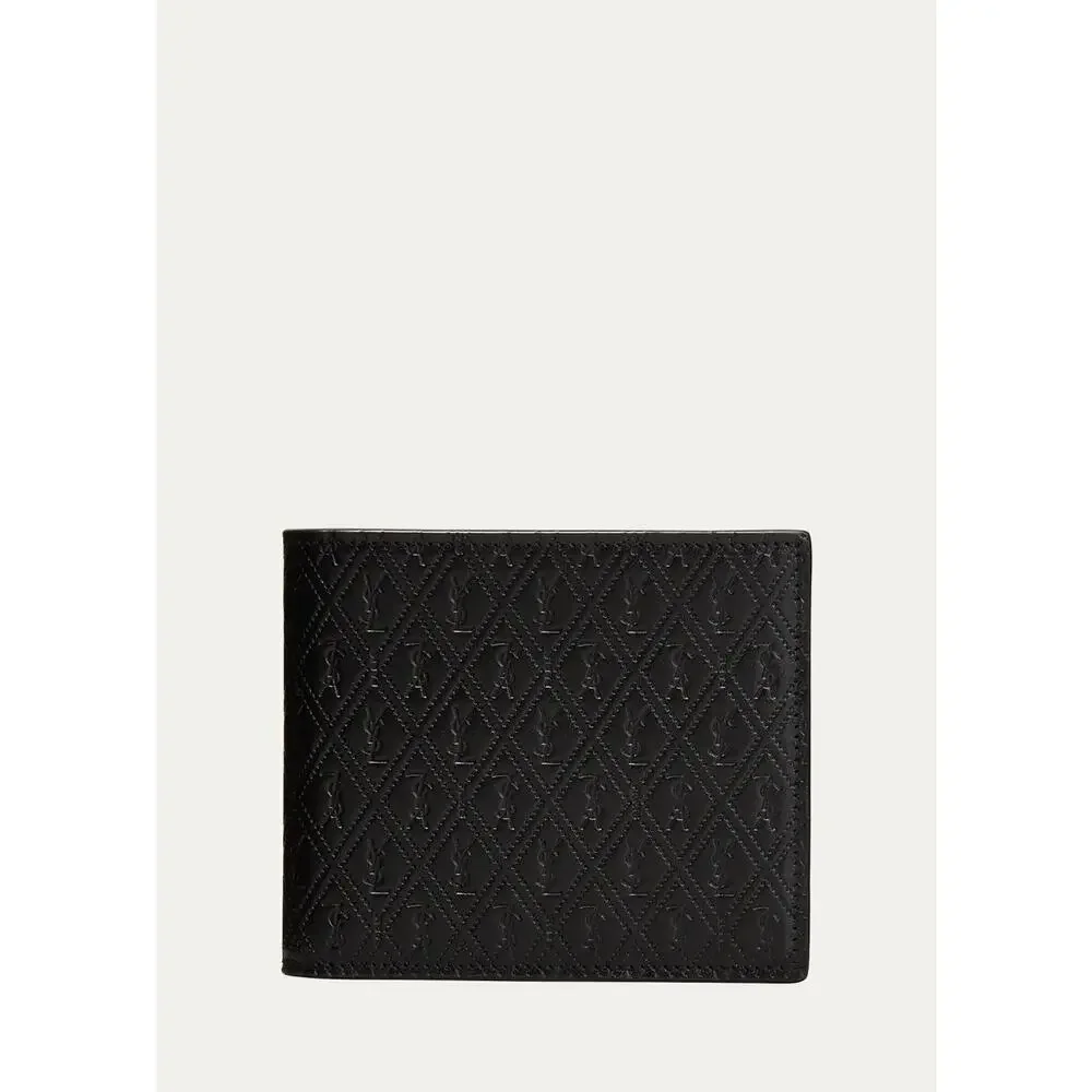 SAINT LAURENT Men's Cassandre YSL Logo Leather Wallet NWT